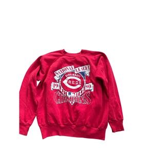 Vintage Velva Sheen Cincinnati Reds 1990 National League Champions Sweatshirt L